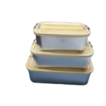 Stainless Steel Lunch Box with Bamboo Lid