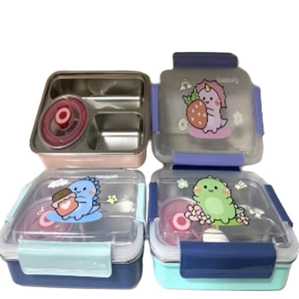 Steel Lunch Box - 22 x 16 x 7.5 - Size 22 x 16 x 7.5 cm