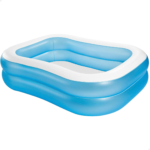 Double-Deck Trans Flat Bottom Inflatable Swimming Pool - 200 cm