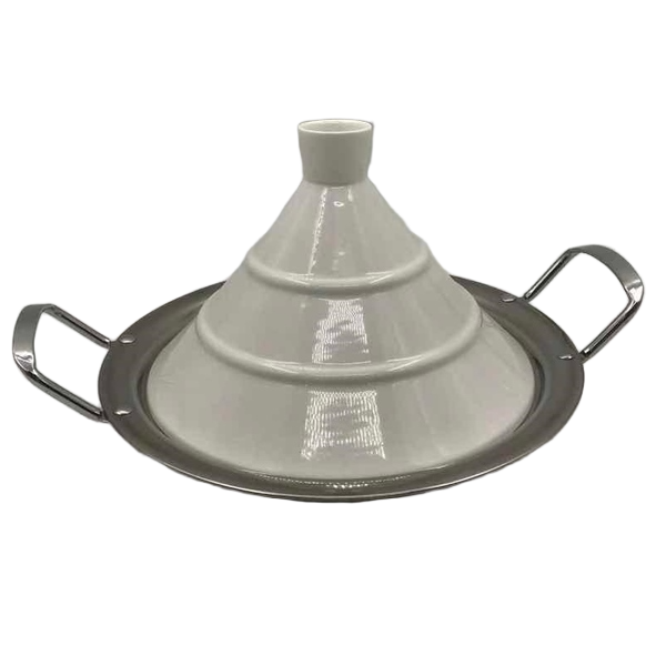 Iron Tagine Pot with Cover - 31 x 25 x 6.5 - Size 31 x 25 x 6.5 cm
