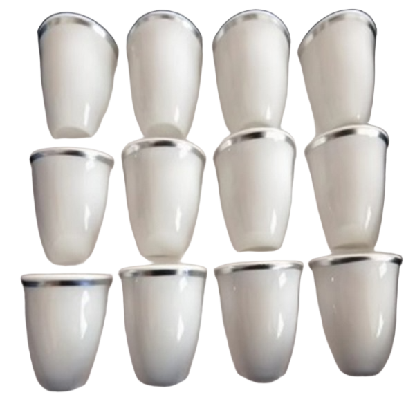 12 pcs Ceramic Cawa Cup Set - 90 cc - Capacity 90 ml