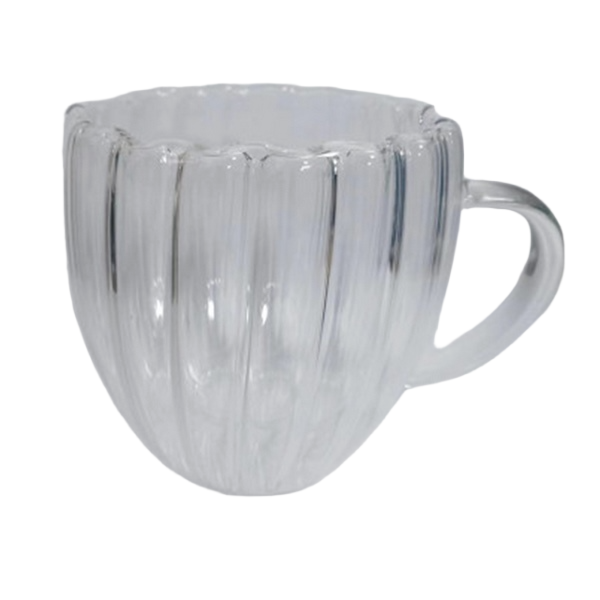 1704223050298 GLASS MUG W/HANDLE-261ML - Image 1