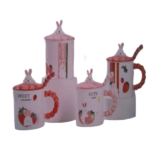 CERAMIC MUG W/SPOON