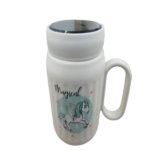 CERAMIC COFFEE MUG W/COVER