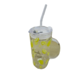 CERAMIC MUG W/STRAW