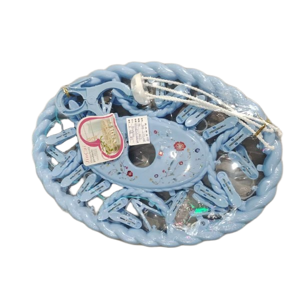 1704224140036 24PCS PLASTIC CLOTH CLIP SET - Image 1
