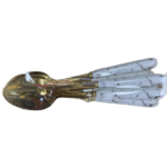 6PCS STEEL SPOON SET-SILVER-19CM