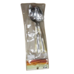 S/STEEL 6PCS DINNER SPOON SET-SILVER+GOLD