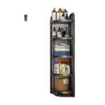 5-LAYER STORAGE CORNER RACK BLACK-51X35X160