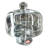 GLASS CAKE TRAY W/COVER-20