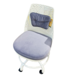 WHITE+PURPLE HIGH BAR FOOT CHAIR-120CM GAS LIFT