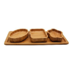 BAMBOO TRAY 4PCS SET