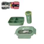 2PCS PLASTIC LUNCH BOX SET-6135