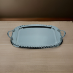 S/STEEL RECT. TRAY 2 SIDE HANDLE