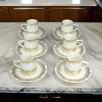 12 PCS CERAMIC CUP & SAUCER SET
