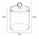 Qtip Holder Dispenser - Ø7 x H9 cm - Size 7 x 9 cm