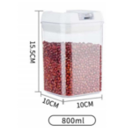 Plastic Storage Container - 10 x 10 x 15.5 cm