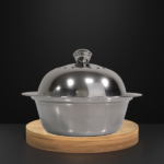 S/STEEL DATE BOWL W/LID-18