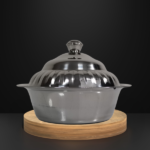 S/STEEL DATE BOWL W/LID-18