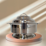 S/STEEL SULTAN HOT POT W/DESIGN-30CM