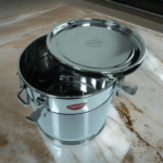 S/STEEL STORAGE DRUM 15LTR