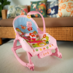 BABY CARE ROCKING CHAIR-PINK-44X64.5X59