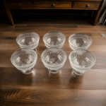 6PCS GLASS ICE CREAM BOWL SET