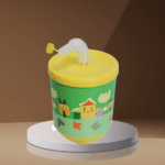 CUP W/STRAW -350ML