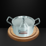 SINGLE ALUMINUM COOKING POT W/COVER-24CM