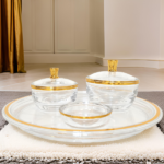 DELUXE ACRYLIC DATE BOWL SET-TRAY+3 BOWL