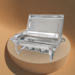 S/STEEL CHAFING DISH-9.0LTR-SILVER