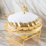 CERAMIC CASSEROLE DISH WITH STAND-2LTR