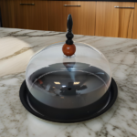 NON-STICK CAKE STAND W/COVER