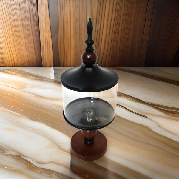 2779228090001 GLASS JAR WITH COVER - Image 1