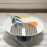 CERAMIC CAKE PLATE W/BASE