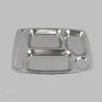 S/STEEL FOOD DIVIDER MESS TRAY