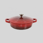 S/STEEL COOKING POT W/LID-28CM