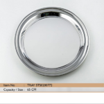 S/STEEL ROUND ARABIAN TRAY-65CM