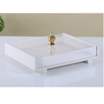 ACRYLIC+WOODEN CANDY BOX W/COVER-32.5X26.5X7