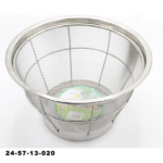 S/STEEL ROUND STRAINER BASKET-30CM
