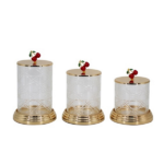 GLASS STORAGE JAR-15X15X21CM