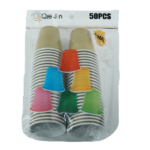 PLASTIC CUP 59ML-50PCS GOLD