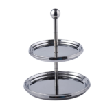 2 TIER CERAMIC CAKE TRAY-(16.5+20)*25