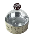 ROUND CAKE PLATE W/COVER-21*21*17.5