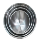 S/STEEL ROUND BOWL -24CM