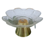 GLASS FRUIT BOWL W/STAND