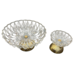 GLASS ROUND BOWL-15.5X15.5X12