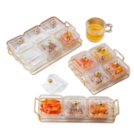 3-PCS ACRYLIC CANDY BOWL W/HOLDER SET