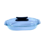 3.0LT OVAL GLASS CASSEROLE DISH W/LID-9153