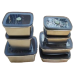 S/STEEL STORAGE BOX-1000ML-17X11.7X9CM
